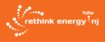 ReThink Energy New Jersey logo showing that they have joined with more than 50 organizations in support of action on climate change